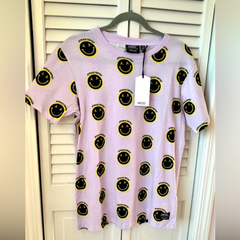 WeSC Max happy AOP t-shirt
